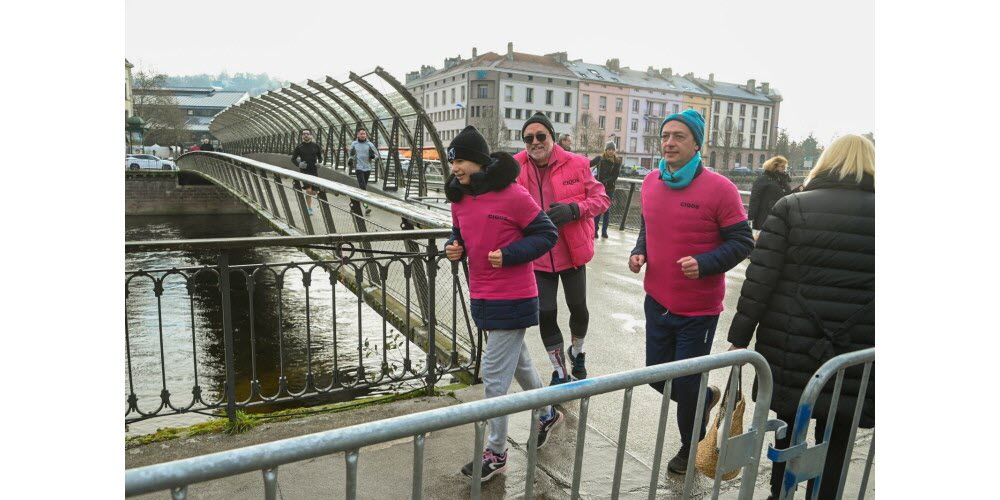 Tour des ponts d'Épinal pour le Téléthon